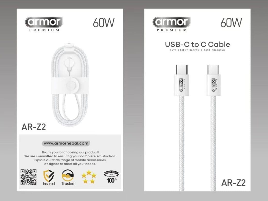 Armor premium 60w  C to C data cable - image 2