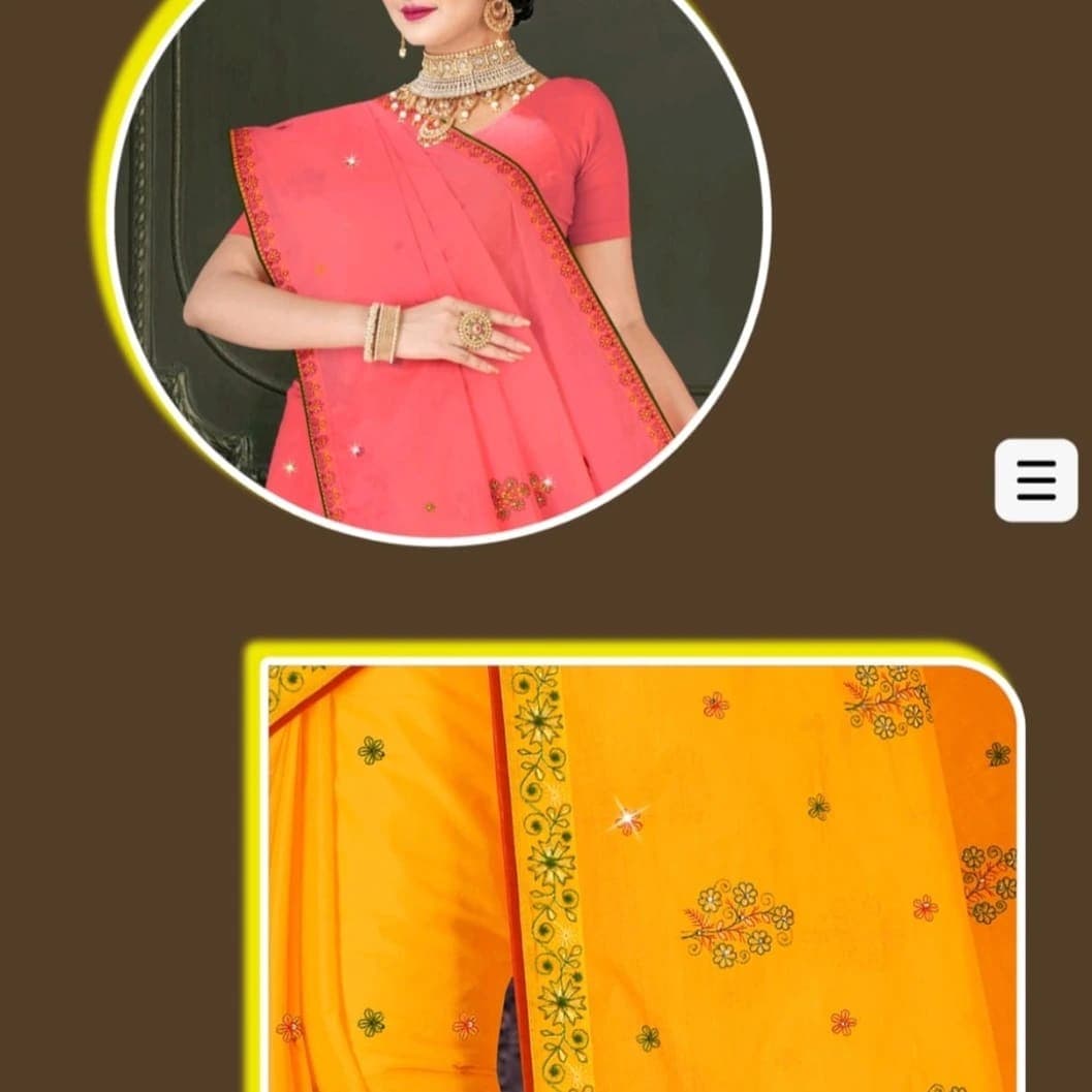 Women's Fancy Embroidered Saree with Stone Work & Matching Blouse Piece – Party Wear Traditional Saree - image 4