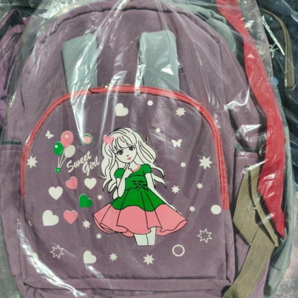  Dual-Compartment Character Backpack with Red Accents - image 2