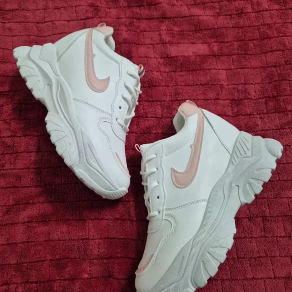 Premium Women's Chunky Sneakers – Lightweight Casual Walking & Fashion Shoes (White) - image 3