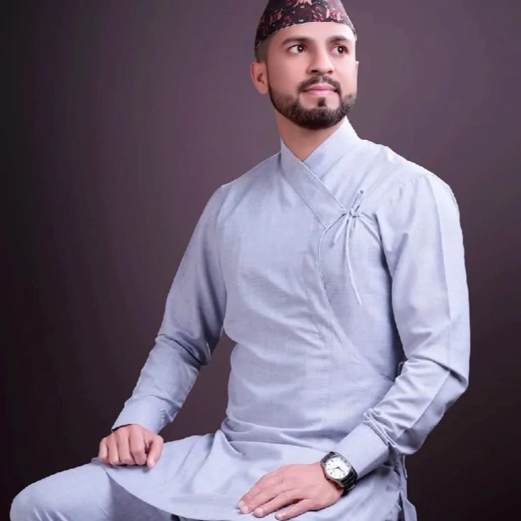 nepali Daura surwal set .Cotton fabrics - image 3