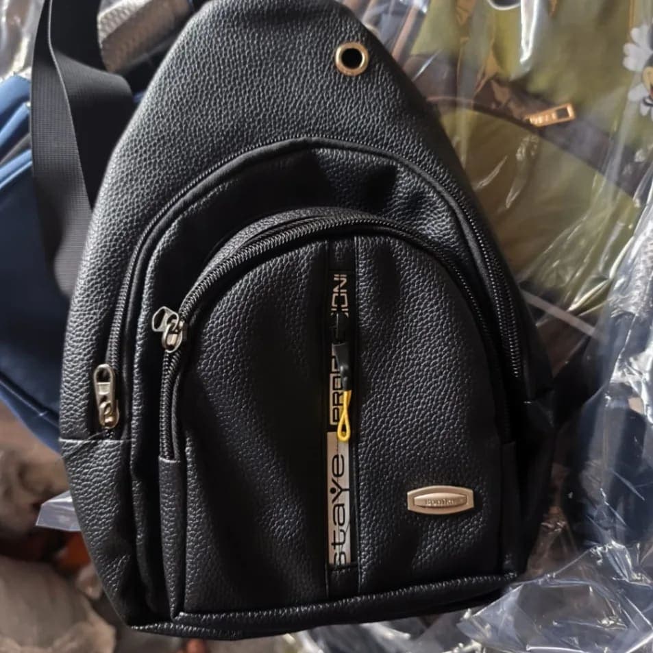 Premium Brown Leather Sling Bag | Stylish Mini Crossbody Travel & Casual Bag - image 2