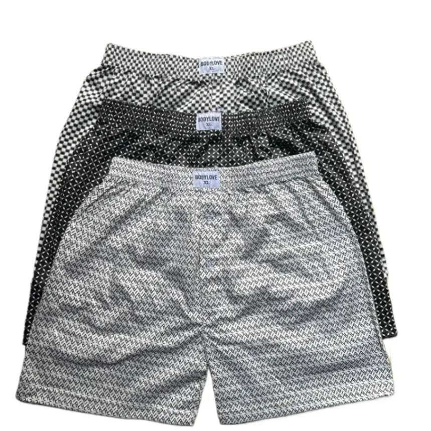 Body Love Boxer For Men- MultiColor   Good qlty 3 size fir man on set - image 1