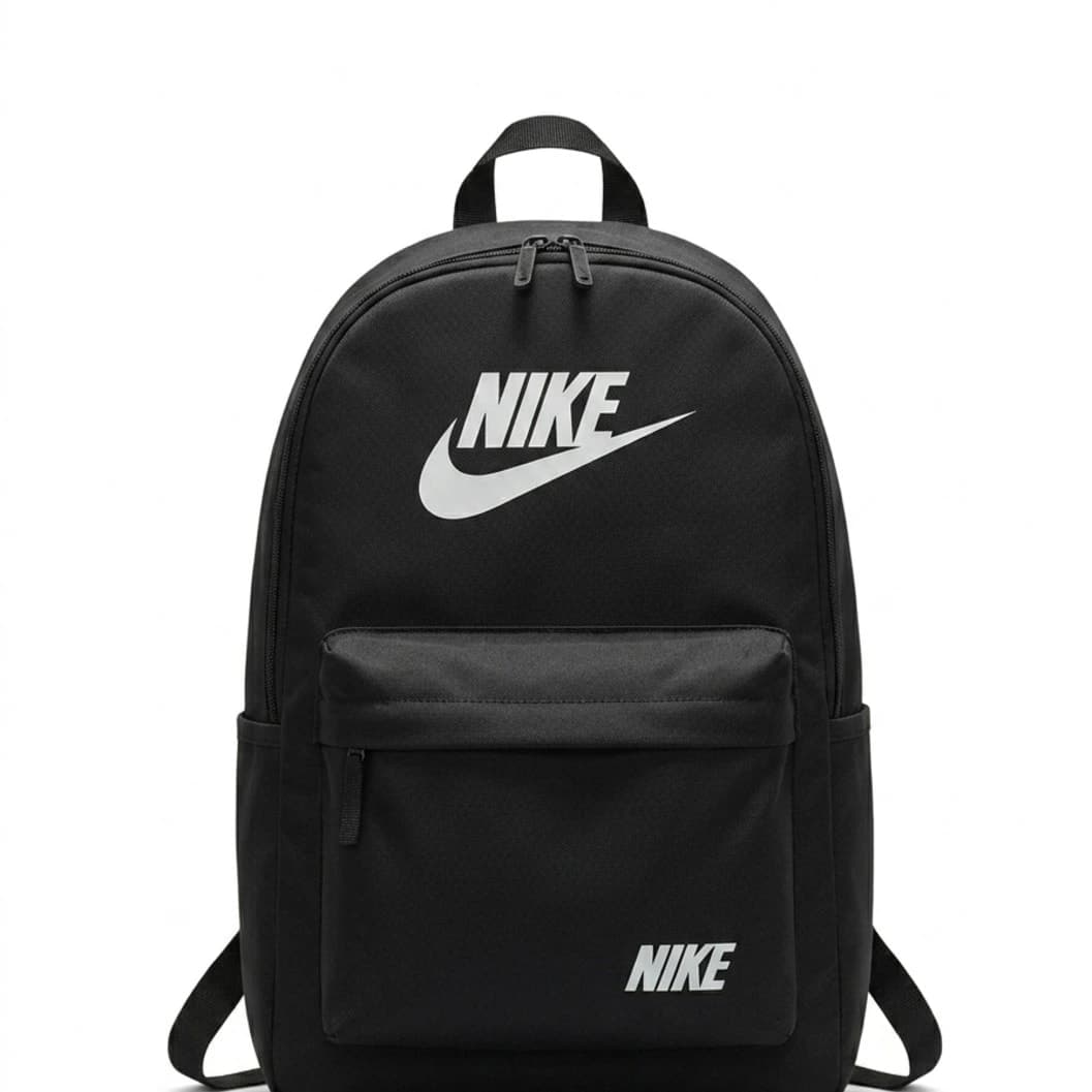 Nike Heritage Backpack – Classic Black, Two-Logo Edition - image 1