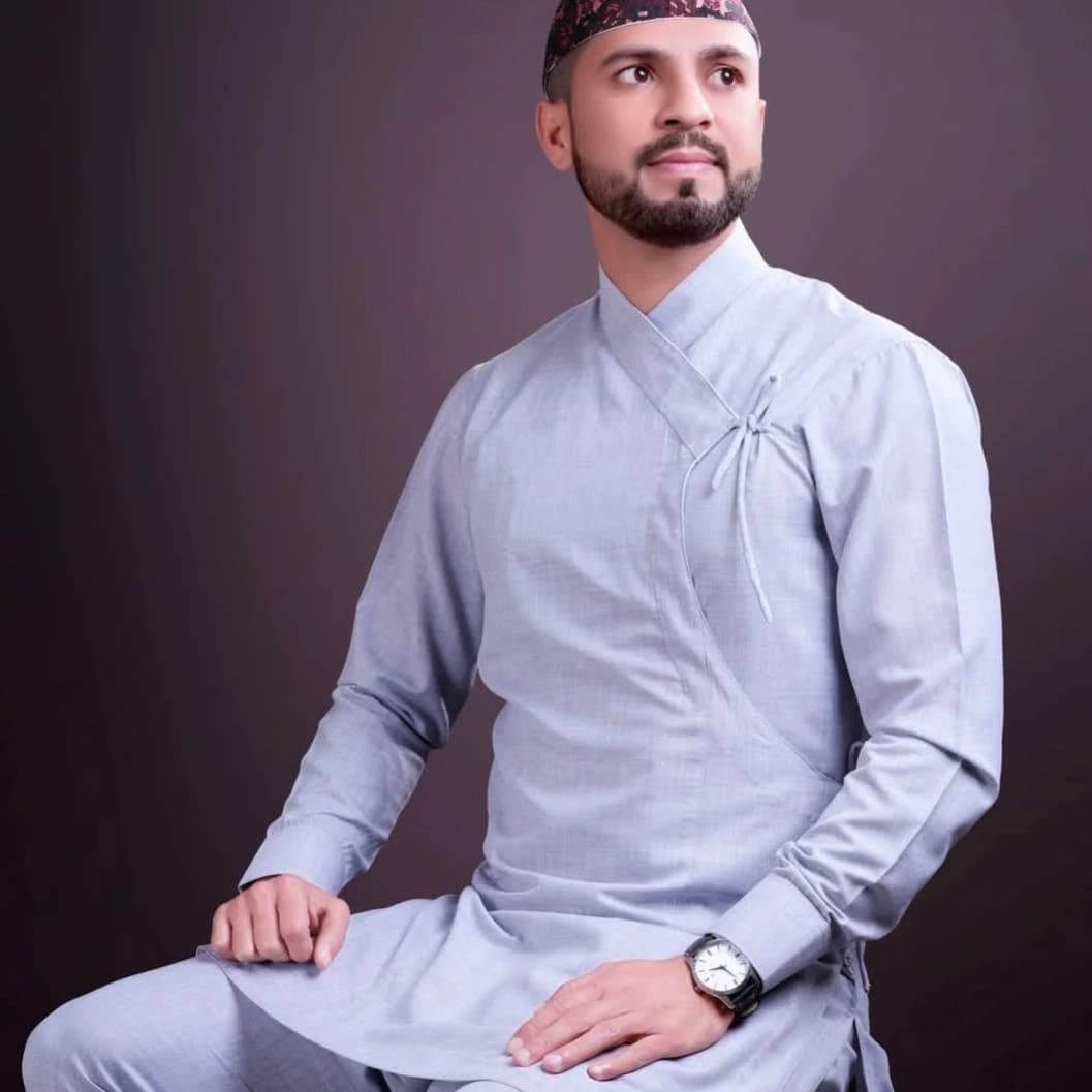nepali Daura surwal set .Cotton fabrics - image 1