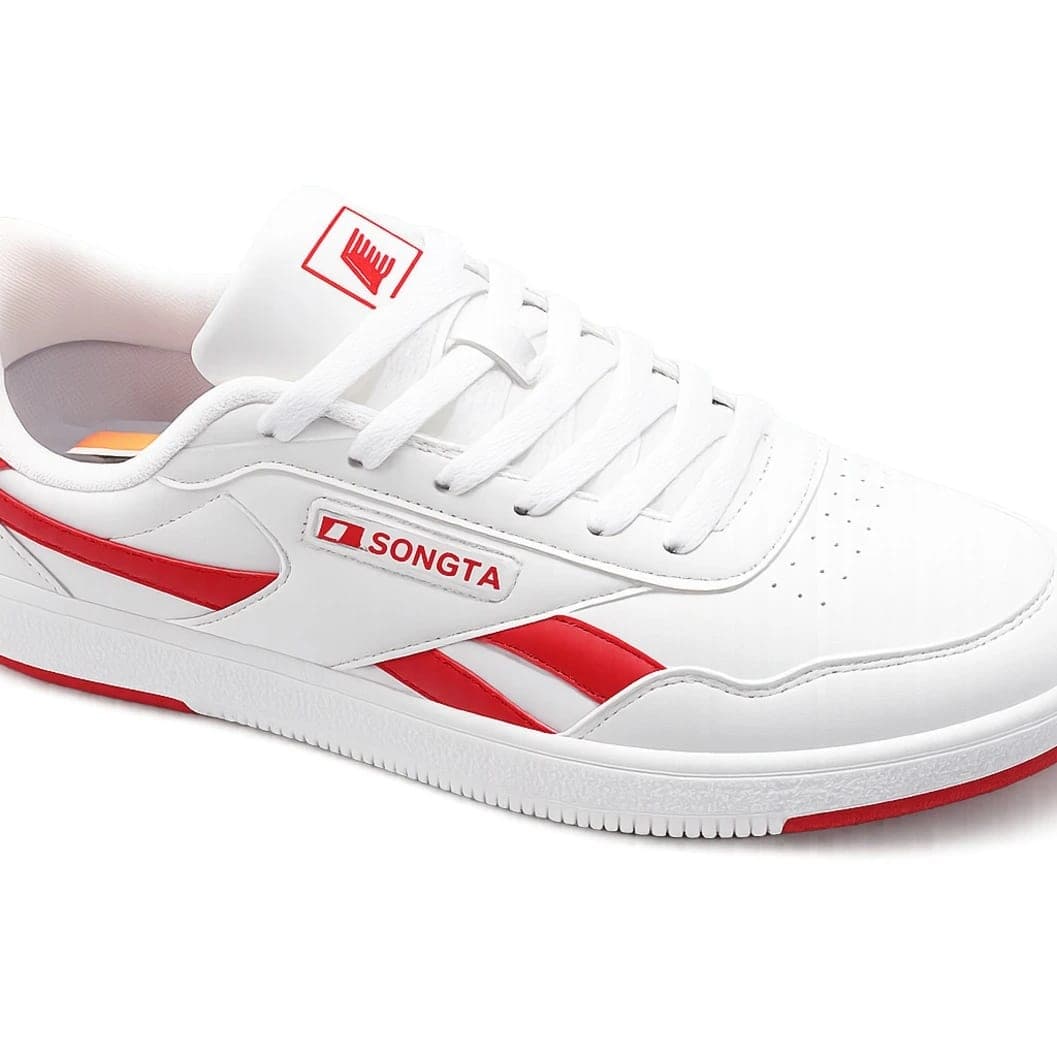 SONGTA White & Red Athletic Shoe - image 1